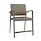 Lesro Newport Wide Hip Chair Metal Frame, Bronze, MD Farro Upholstery NP1261 - alternate 1